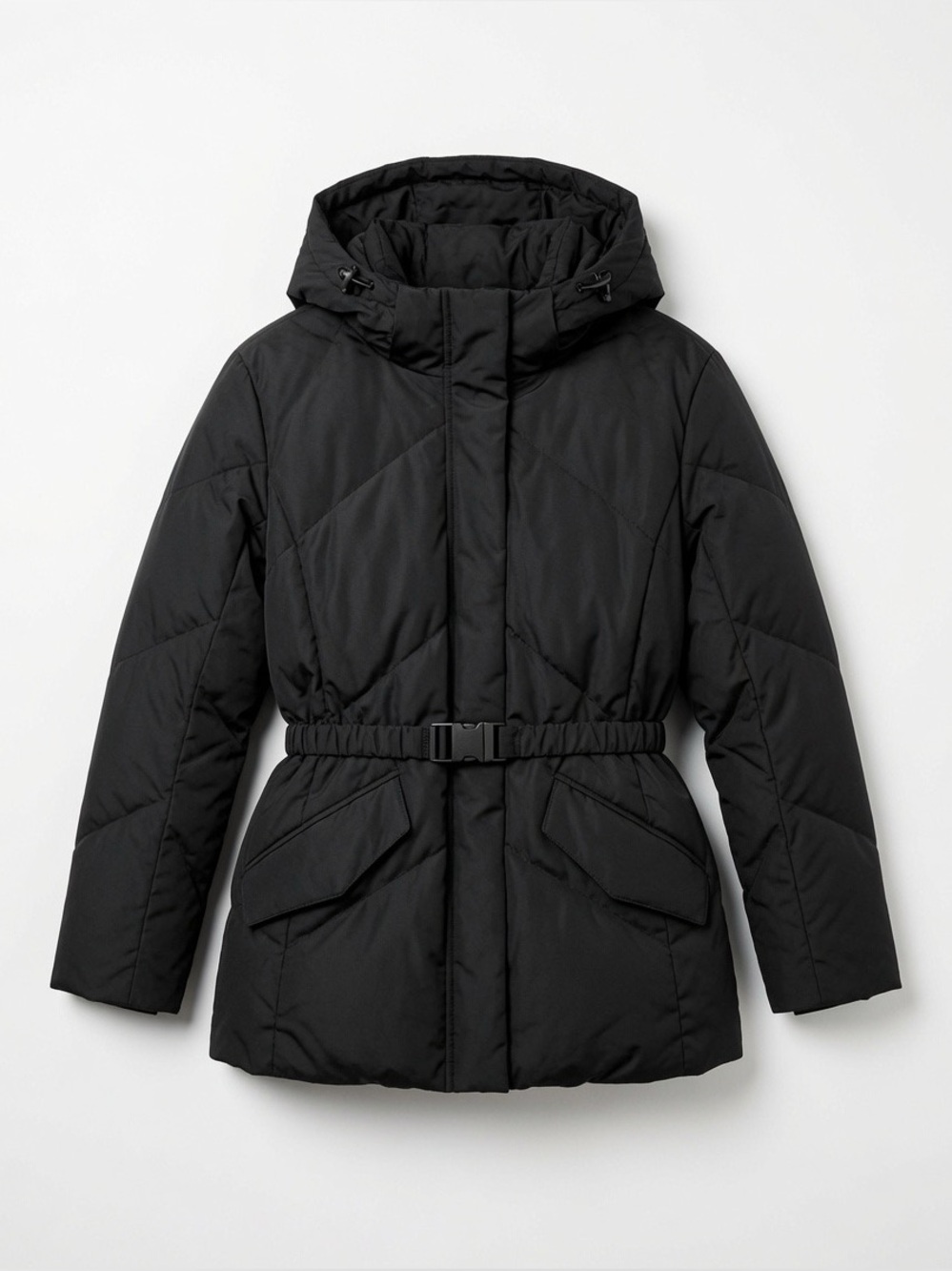 Down 🪶Puffer Jacket w/ Belt - Small